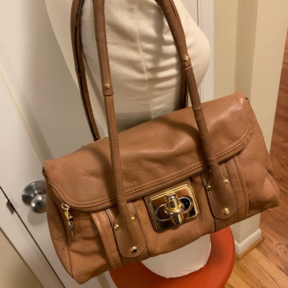 B. Makowski Gorgeous Leather Shoulder Bag